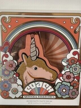 Coach x Sephora Limited Edition Unicorn Bag Charm, Mirror, & Palette NEW IN BOX
